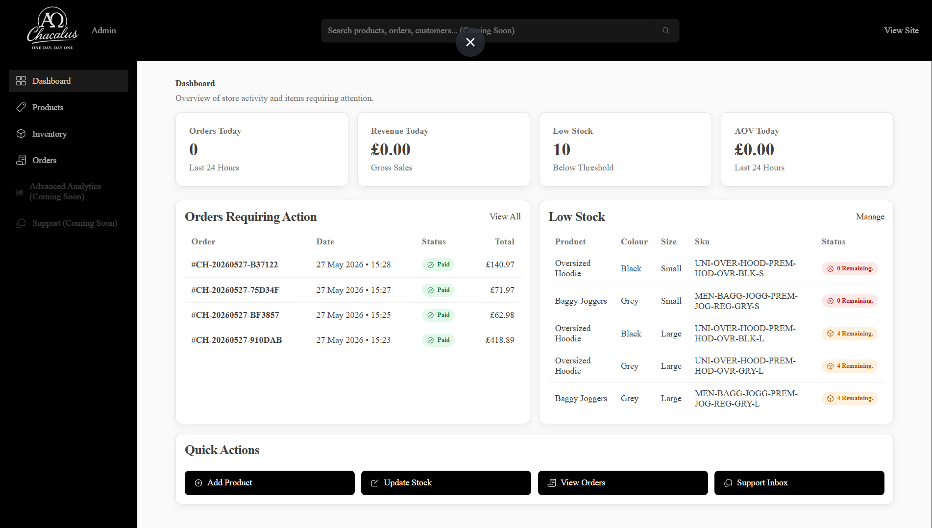 Admin Screenshot
